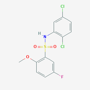 N-(2,5-dichlorophenyl)-5-fluoro-2-methoxybenzenesulfonamide