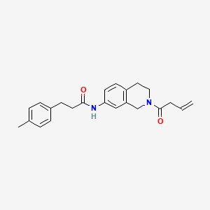 N-[2-(3-butenoyl)-1,2,3,4-tetrahydro-7-isoquinolinyl]-3-(4-methylphenyl)propanamide