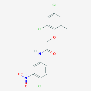 N-(4-chloro-3-nitrophenyl)-2-(2,4-dichloro-6-methylphenoxy)acetamide