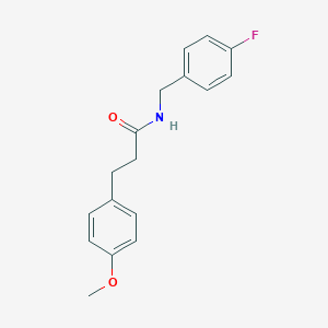 N-(4-fluorobenzyl)-3-(4-methoxyphenyl)propanamide
