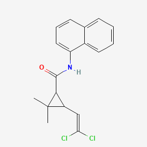 molecular formula C18H17Cl2NO B5014585 3-(2,2-dichlorovinyl)-2,2-dimethyl-N-1-naphthylcyclopropanecarboxamide 