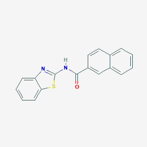 molecular formula C18H12N2OS B501459 N-(1,3-benzothiazol-2-yl)naphthalene-2-carboxamide 