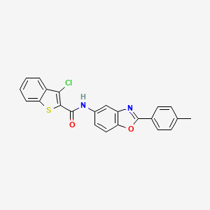 3-chloro-N-[2-(4-methylphenyl)-1,3-benzoxazol-5-yl]-1-benzothiophene-2-carboxamide