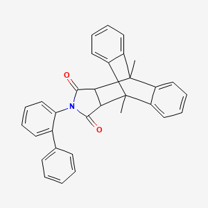 17-(Biphenyl-2-yl)-1,8-dimethyl-17-azapentacyclo[6.6.5.0~2,7~.0~9,14~.0~15,19~]nonadeca-2,4,6,9,11,13-hexaene-16,18-dione (non-preferred name)