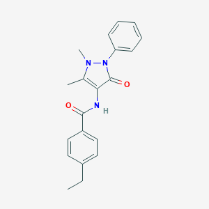 N-(1,5-dimethyl-3-oxo-2-phenyl-2,3-dihydro-1H-pyrazol-4-yl)-4-ethylbenzamide