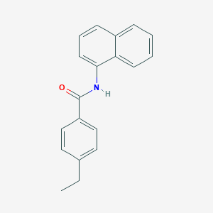 molecular formula C19H17NO B501463 Benzamide, N-(1-naphthyl)-4-ethyl- 