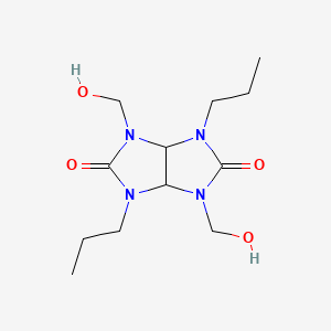 molecular formula C12H22N4O4 B5014636 1,4-bis(hydroxymethyl)-3,6-dipropyltetrahydroimidazo[4,5-d]imidazole-2,5(1H,3H)-dione 