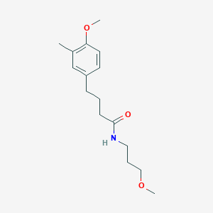 molecular formula C16H25NO3 B5014647 4-(4-methoxy-3-methylphenyl)-N-(3-methoxypropyl)butanamide 