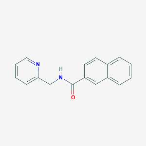 molecular formula C17H14N2O B501466 N-(pyridin-2-ylmethyl)naphthalene-2-carboxamide CAS No. 324776-04-7