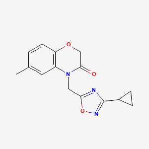 4-[(3-cyclopropyl-1,2,4-oxadiazol-5-yl)methyl]-6-methyl-2H-1,4-benzoxazin-3(4H)-one