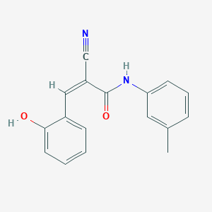 2-cyano-3-(2-hydroxyphenyl)-N-(3-methylphenyl)acrylamide