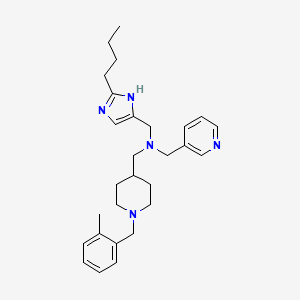 1-(2-butyl-1H-imidazol-4-yl)-N-{[1-(2-methylbenzyl)-4-piperidinyl]methyl}-N-(3-pyridinylmethyl)methanamine