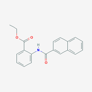 molecular formula C20H17NO3 B501470 Ethyl 2-(2-naphthoylamino)benzoate 