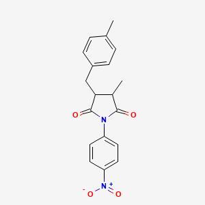 3-methyl-4-(4-methylbenzyl)-1-(4-nitrophenyl)-2,5-pyrrolidinedione