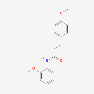 molecular formula C17H19NO3 B501473 N-(2-methoxyphenyl)-3-(4-methoxyphenyl)propanamide 