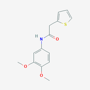 molecular formula C14H15NO3S B501474 N-(3,4-dimethoxyphenyl)-2-(thiophen-2-yl)acetamide CAS No. 434287-15-7