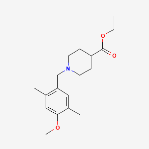 molecular formula C18H27NO3 B5014747 ethyl 1-(4-methoxy-2,5-dimethylbenzyl)-4-piperidinecarboxylate 