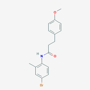 molecular formula C17H18BrNO2 B501475 N-(4-bromo-2-methylphenyl)-3-(4-methoxyphenyl)propanamide 