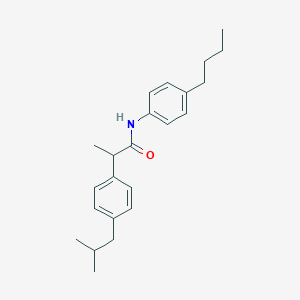 molecular formula C23H31NO B501479 N-(4-butylphenyl)-2-(4-isobutylphenyl)propanamide 