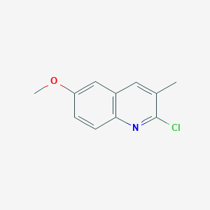 molecular formula C11H10ClNO B050148 2-氯-6-甲氧基-3-甲基喹啉 CAS No. 123990-76-1
