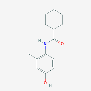 molecular formula C14H19NO2 B501480 N-(4-hydroxy-2-methylphenyl)cyclohexanecarboxamide 