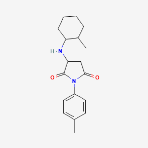 3-[(2-METHYLCYCLOHEXYL)AMINO]-1-(4-METHYLPHENYL)DIHYDRO-1H-PYRROLE-2,5-DIONE