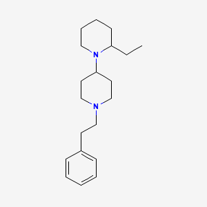 molecular formula C20H32N2 B5014819 2-ethyl-1'-(2-phenylethyl)-1,4'-bipiperidine 