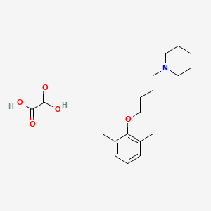 molecular formula C19H29NO5 B5014824 1-[4-(2,6-dimethylphenoxy)butyl]piperidine oxalate 