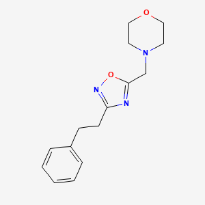 4-{[3-(2-phenylethyl)-1,2,4-oxadiazol-5-yl]methyl}morpholine