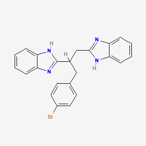 2-[1-(1H-benzimidazol-2-yl)-3-(4-bromophenyl)propan-2-yl]-1H-benzimidazole