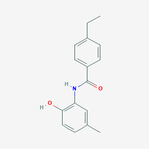 molecular formula C16H17NO2 B501487 4-ethyl-N-(2-hydroxy-5-methylphenyl)benzamide 