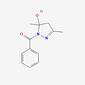 molecular formula C12H14N2O2 B5014877 2-BENZOYL-3,5-DIMETHYL-4H-PYRAZOL-3-OL 