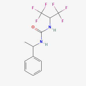 1-(1,1,1,3,3,3-Hexafluoropropan-2-yl)-3-(1-phenylethyl)urea