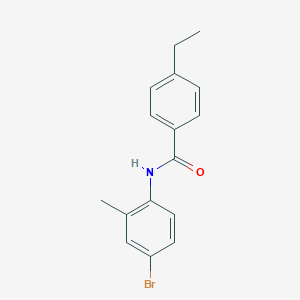 molecular formula C16H16BrNO B501488 N-(4-bromo-2-methylphenyl)-4-ethylbenzamide 