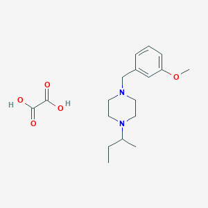 molecular formula C18H28N2O5 B5014881 1-sec-butyl-4-(3-methoxybenzyl)piperazine oxalate 