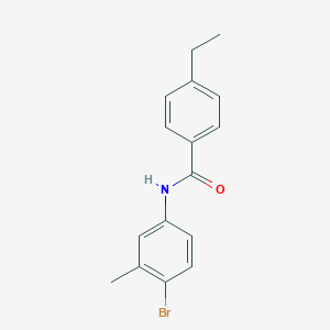 molecular formula C16H16BrNO B501489 N-(4-bromo-3-methylphenyl)-4-ethylbenzamide 