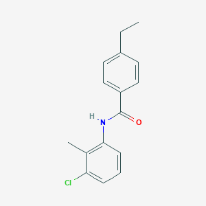 molecular formula C16H16ClNO B501493 N-(3-chloro-2-methylphenyl)-4-ethylbenzamide 
