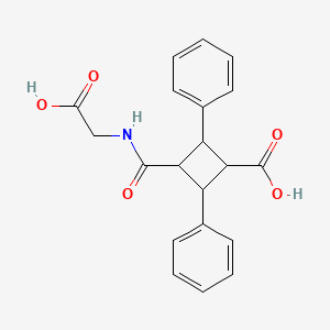 3-[(Carboxymethyl)carbamoyl]-2,4-diphenylcyclobutanecarboxylic acid