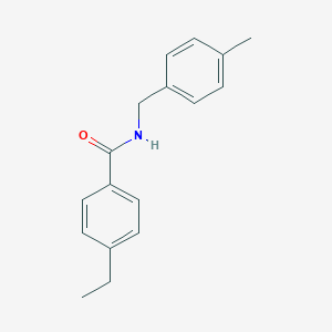 molecular formula C17H19NO B501498 4-ethyl-N-(4-methylbenzyl)benzamide CAS No. 746632-76-8