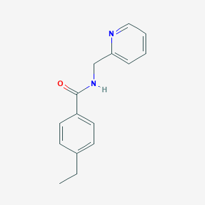 molecular formula C15H16N2O B501499 4-ethyl-N-(pyridin-2-ylmethyl)benzamide CAS No. 830339-86-1