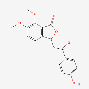 3-[2-(4-hydroxyphenyl)-2-oxoethyl]-6,7-dimethoxy-3H-2-benzofuran-1-one