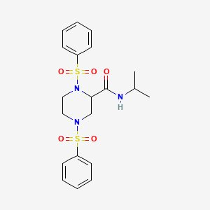 N-isopropyl-1,4-bis(phenylsulfonyl)-2-piperazinecarboxamide