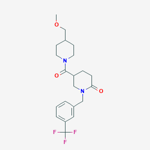 5-{[4-(methoxymethyl)-1-piperidinyl]carbonyl}-1-[3-(trifluoromethyl)benzyl]-2-piperidinone