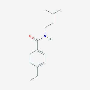 molecular formula C14H21NO B501504 4-ethyl-N-(3-methylbutyl)benzamide 