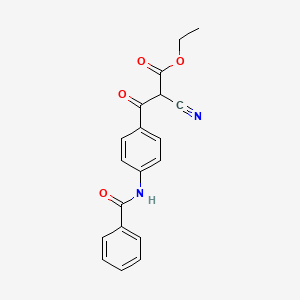 molecular formula C19H16N2O4 B5015090 Ethyl 3-(4-benzamidophenyl)-2-cyano-3-oxopropanoate 