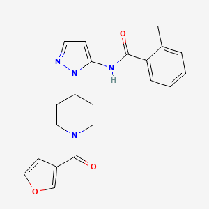 N-{1-[1-(3-furoyl)-4-piperidinyl]-1H-pyrazol-5-yl}-2-methylbenzamide