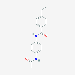 molecular formula C17H18N2O2 B501512 N-[4-(acetylamino)phenyl]-4-ethylbenzamide CAS No. 562830-12-0