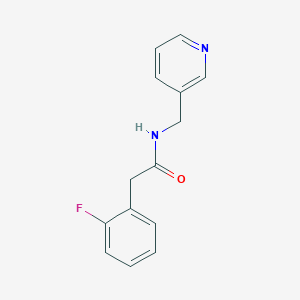 2-(2-fluorophenyl)-N-(3-pyridinylmethyl)acetamide