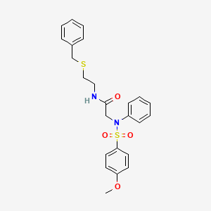 N~1~-[2-(benzylthio)ethyl]-N~2~-[(4-methoxyphenyl)sulfonyl]-N~2~-phenylglycinamide