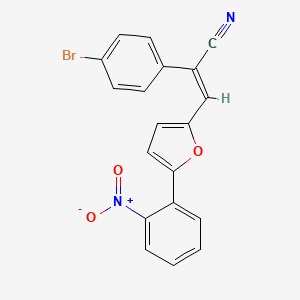 molecular formula C19H11BrN2O3 B5015181 2-(4-bromophenyl)-3-[5-(2-nitrophenyl)-2-furyl]acrylonitrile 